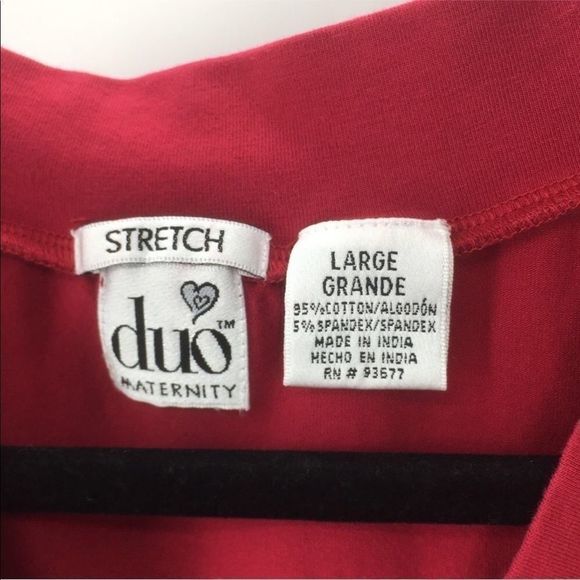 4/$45 | DUO MATERNITY | Red Wrap Style Sleeveless Tank Top | Large - Picture 4 of 7